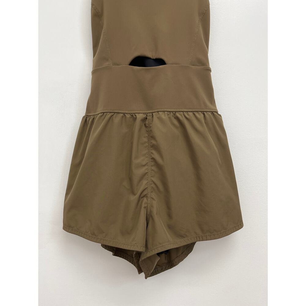 FP Movement Righteous Runsie Running Workout Cut Out Romper Tea Leaves - Large - Picture 8 of 16